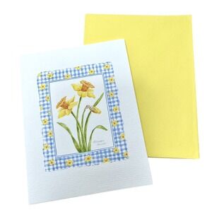 New 6 Pack Daffodil Blank Small 4"‎ x 5" Greeting Cards
